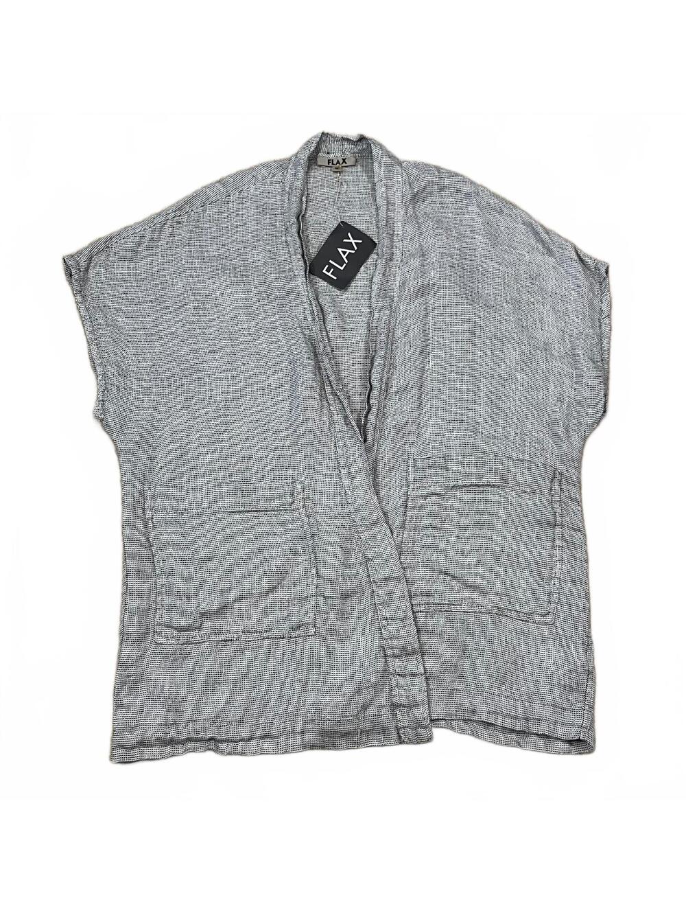 NWT Flax Obscure Cardigan Open Front Linen Size Medium